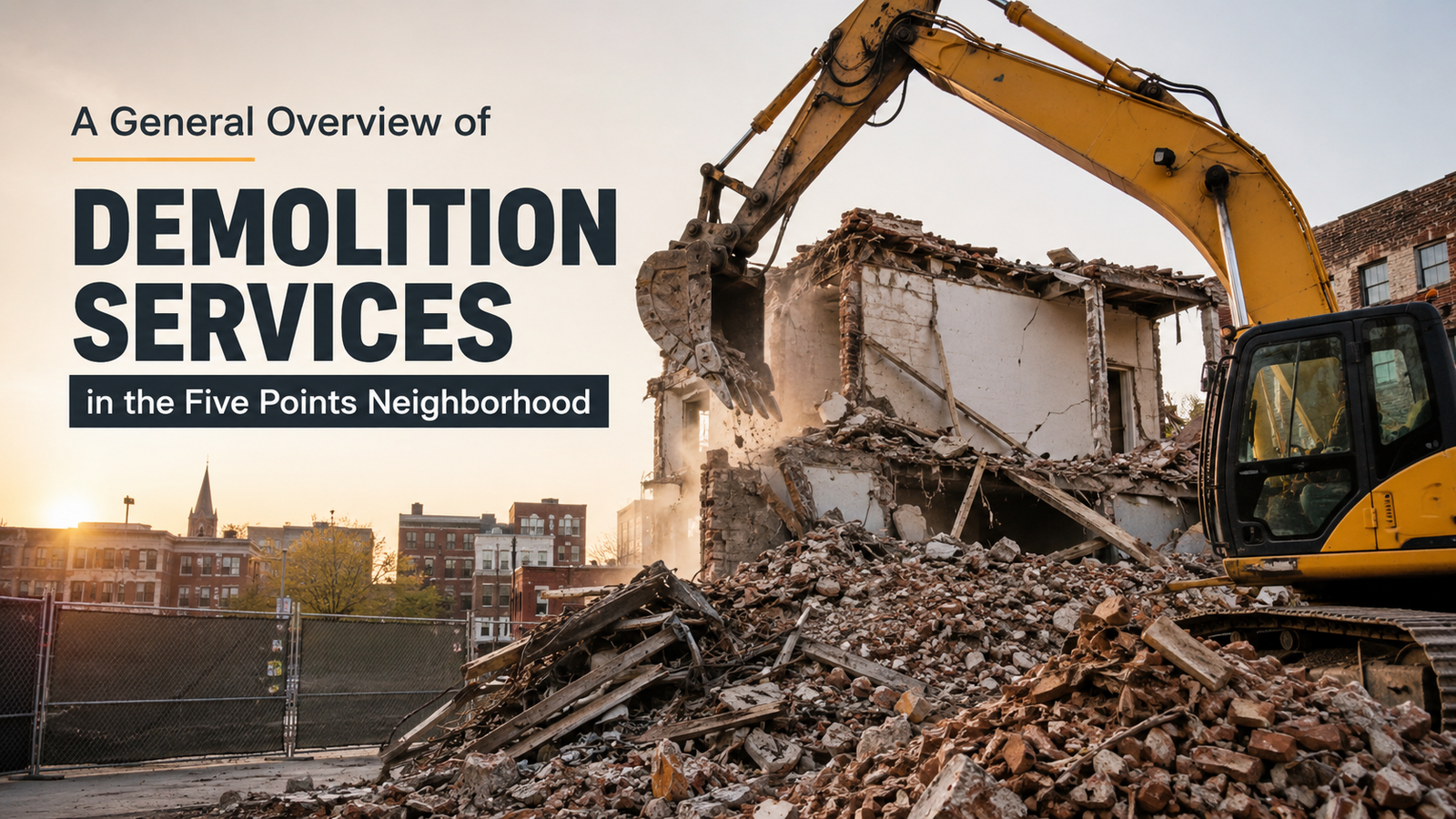 A General Overview of Demolition Services in the Five Points Neighborhood